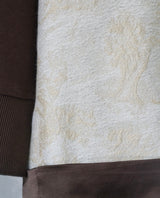 FLEECE SWEATSHIRT WITH JACQUARD SLEEVES