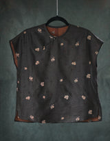 HUA LUO XIANG YUN SHA XIU HUA BLOUSE