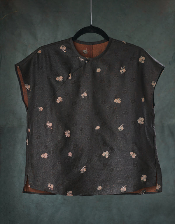 HUA LUO XIANG YUN SHA XIU HUA BLOUSE