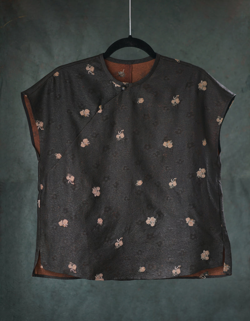 HUA LUO XIANG YUN SHA XIU HUA BLOUSE
