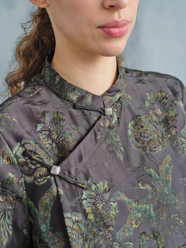 BI YI NIAO PI PA JIN XIANG YUN SHA BLOUSE