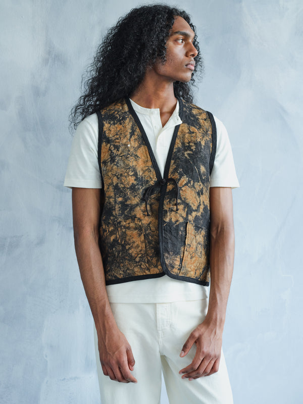 REMADE MIAO VINTAGE PERSIMMON-DYED VEST