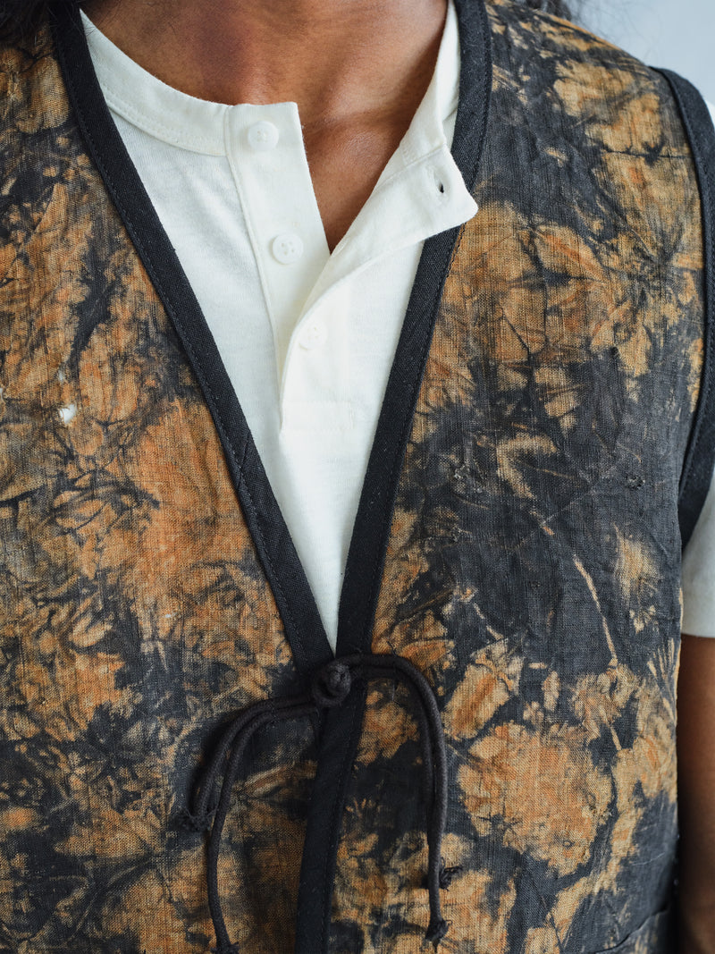 REMADE MIAO VINTAGE PERSIMMON-DYED VEST