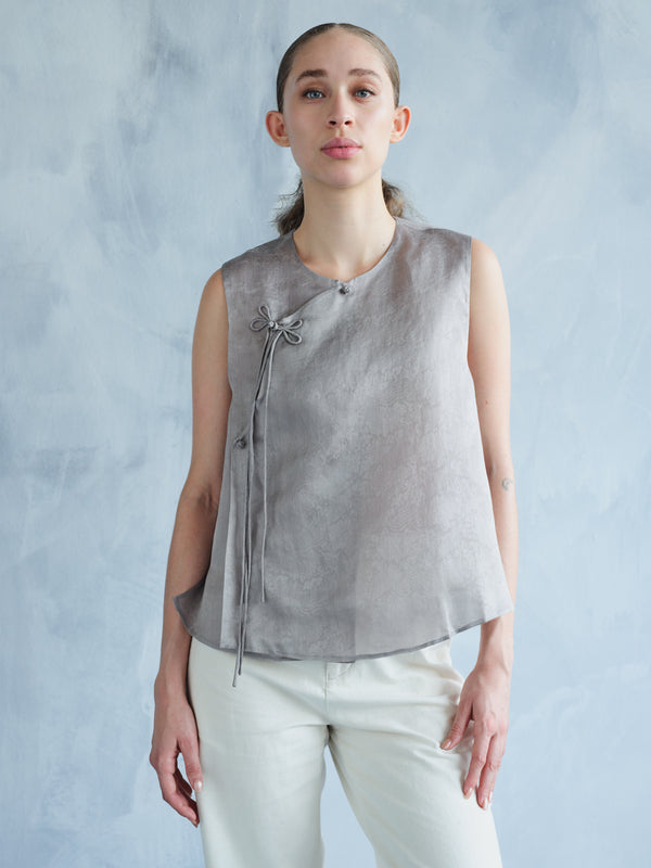 XIE JIN TI HUA SILK BLOUSE
