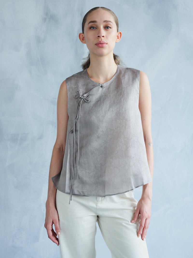 XIE JIN TI HUA SILK BLOUSE